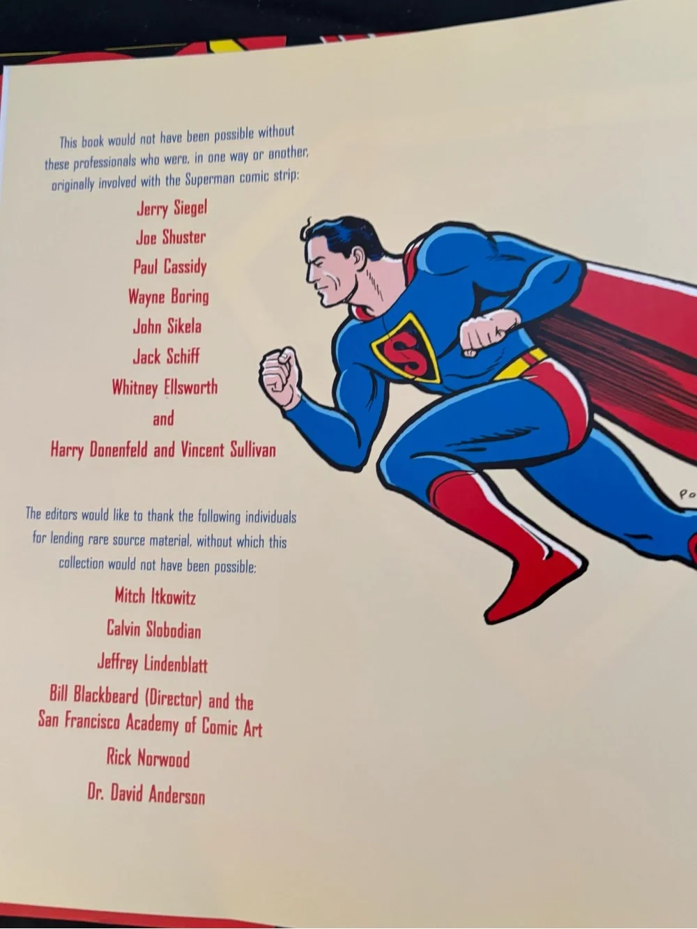 Superman Pop Art Canvas Print - Blue & Red